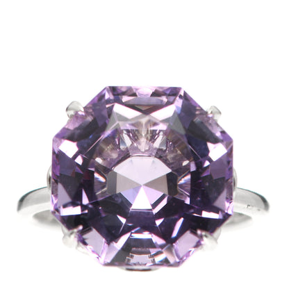 Tiffany Sterling Silver Amethyst Sparklers Octagonal Cocktail Ring 49 5 1 of 5