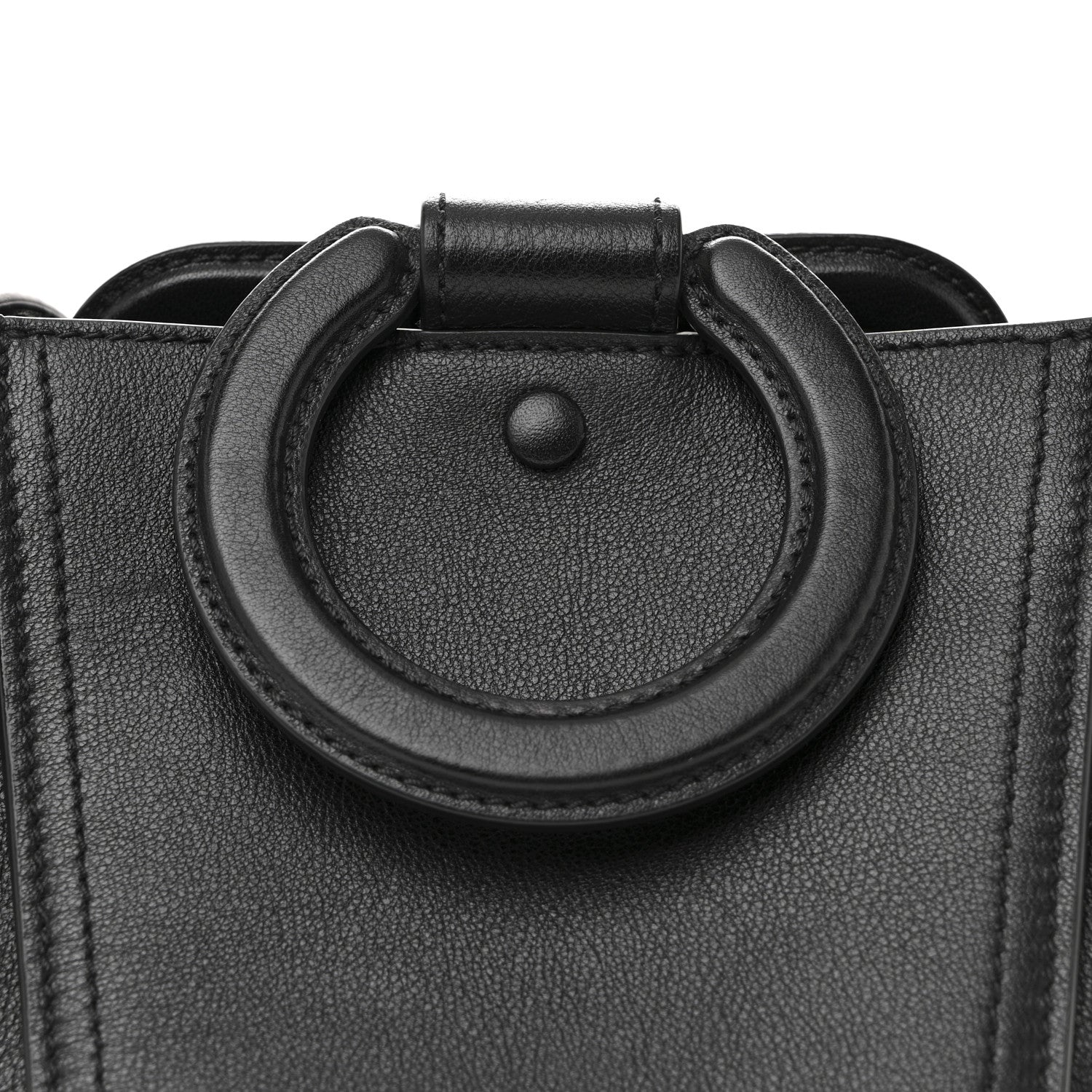 Mulberry Silky Calfskin Mini Rider's Top Handle Bag Black 1794405