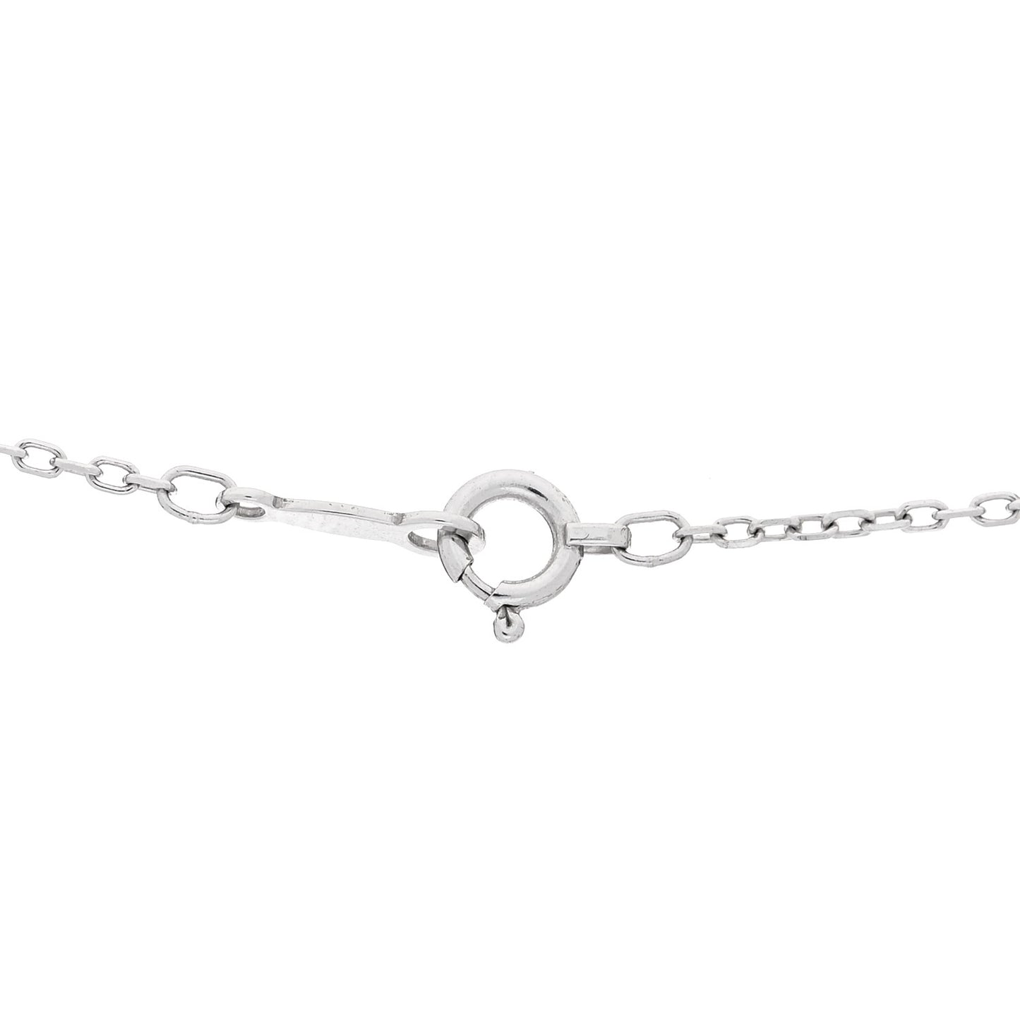 18K White Gold Diamond Akoya Pearl 6mm Drop Pendant Necklace