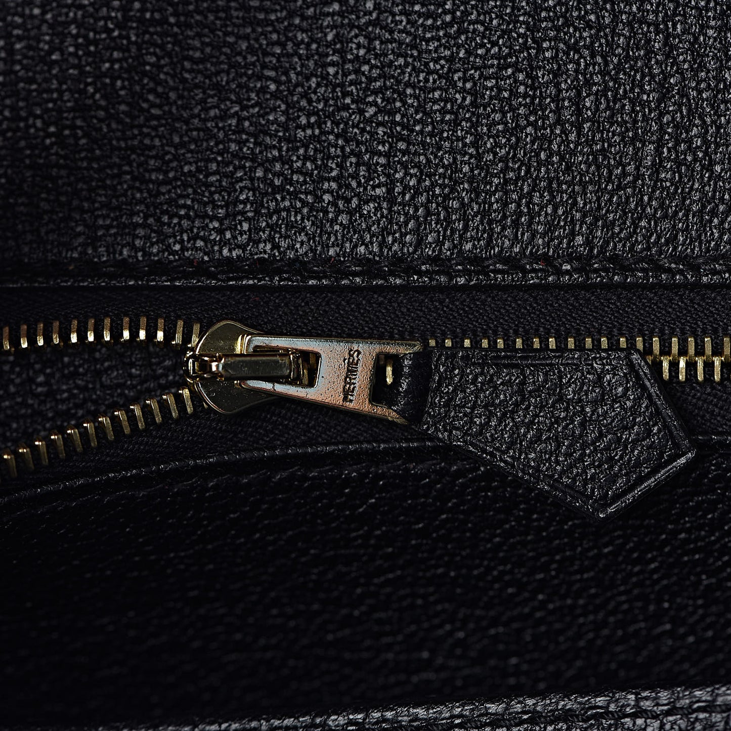 Taurillon Clemence Horseshoe Birkin 35 Rouge Casaque Black