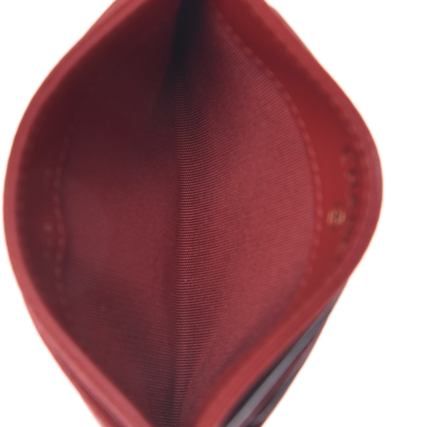 Caviar Camellia Embossed Card Holder Red