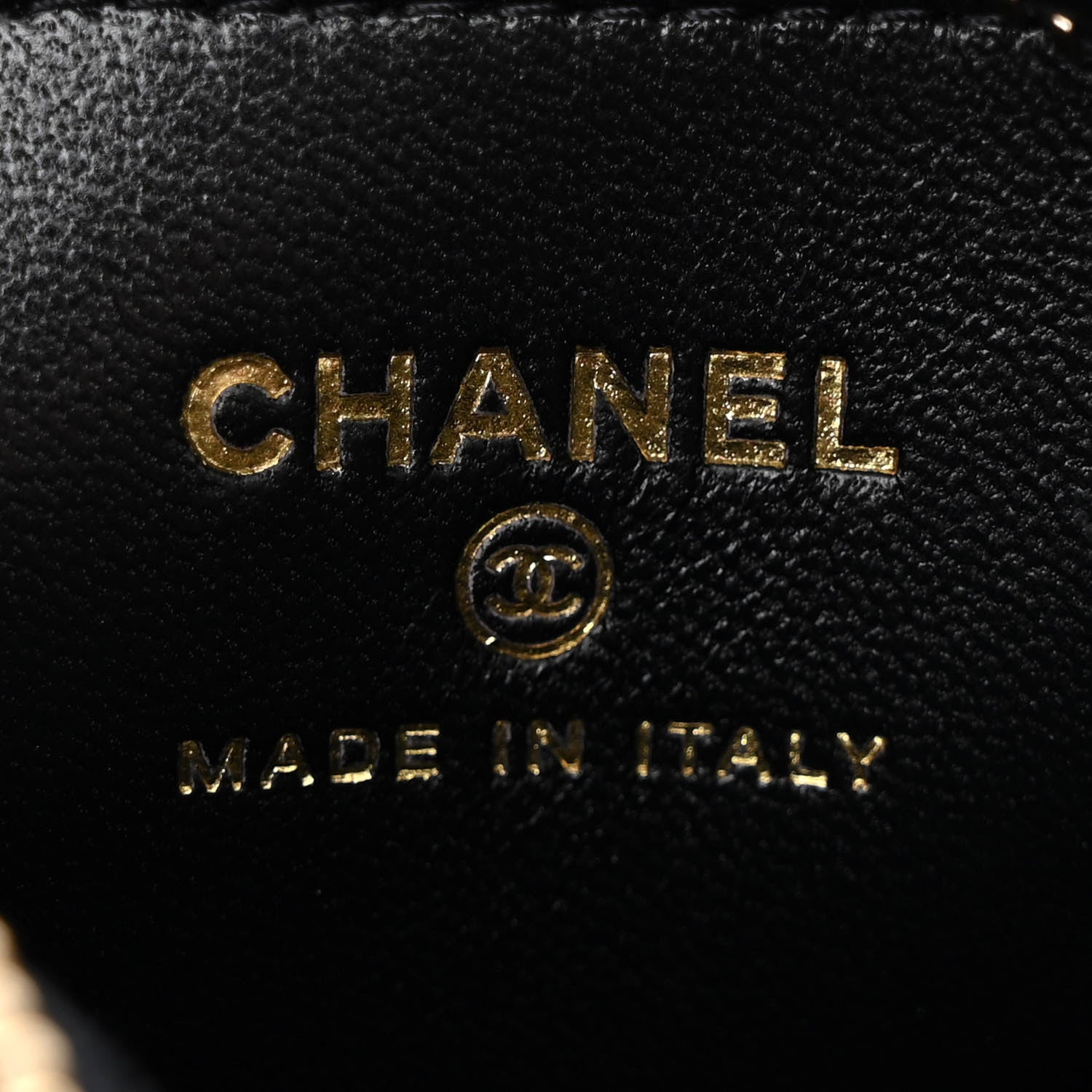Chanel Lambskin Quilted Chain Around Pouch Black 6 of 10