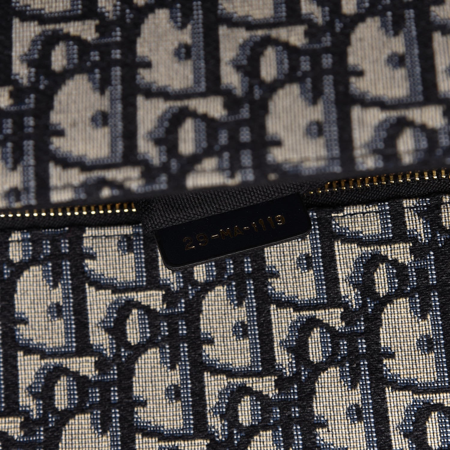 Christian Dior Oblique 30 Montaigne Flap Bag Blue 9 of 10