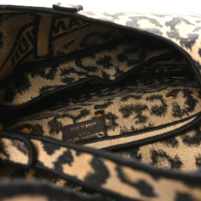Christian Dior Canvas Mizza Embroidered Saddle Bag Beige Multicolor 5 of 10