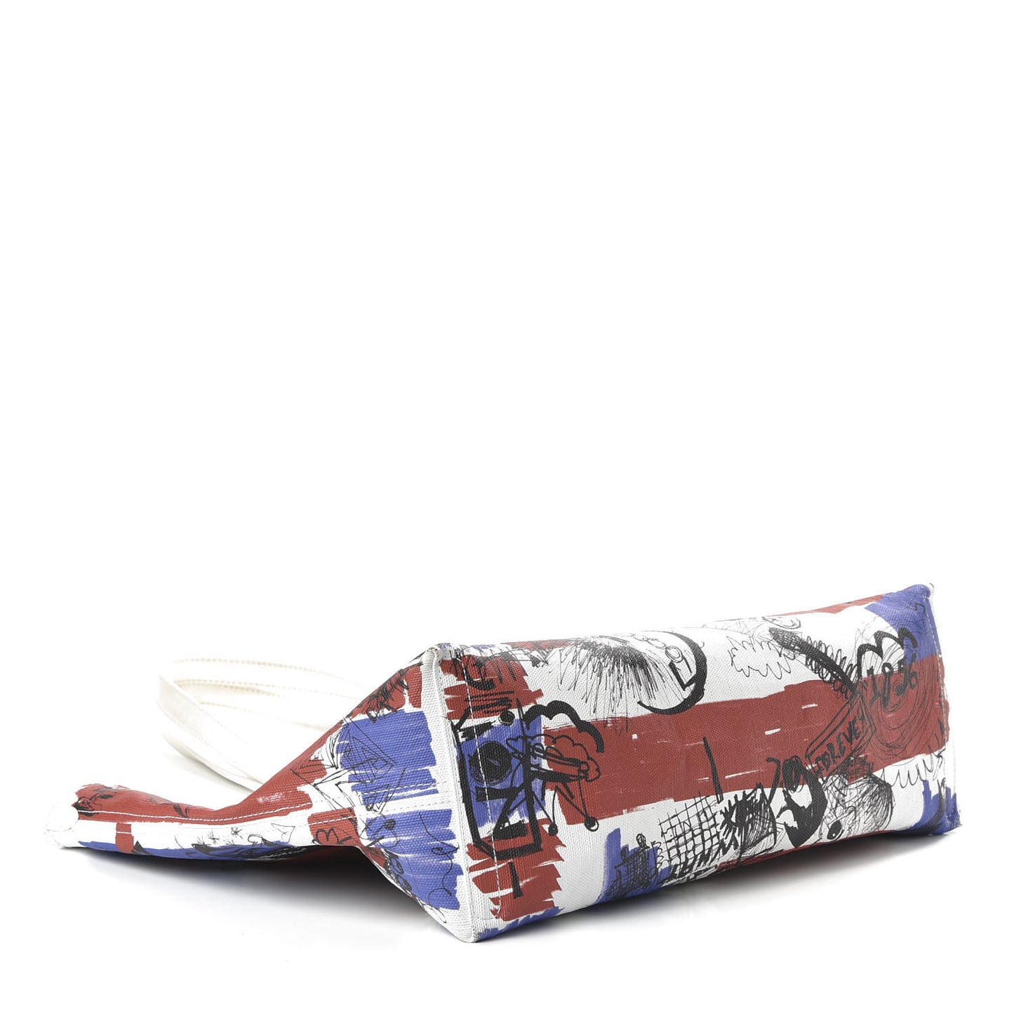 Canvas House Check Union Jack Sketchbook Reversible Doodle Tote Red White Blue