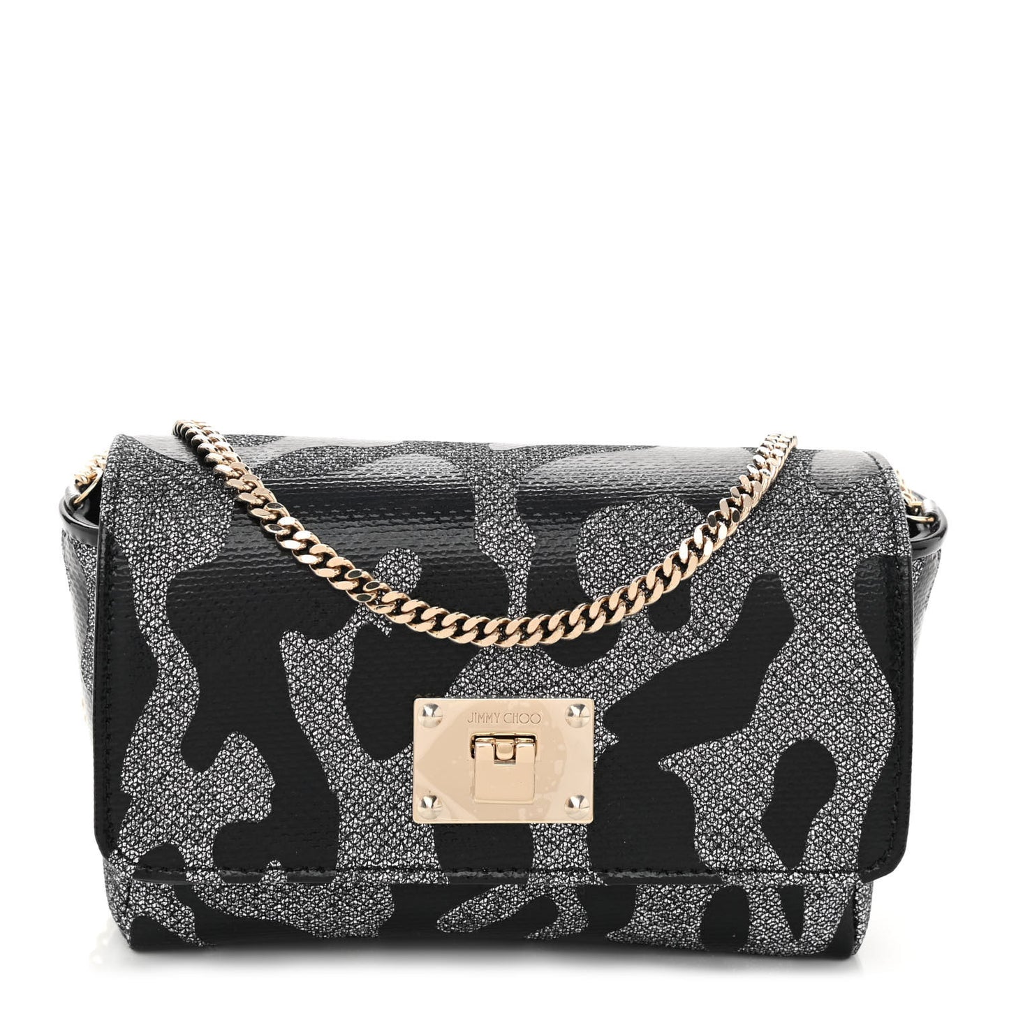 Glitter Mini Ruby Chain Crossbody Anthracite