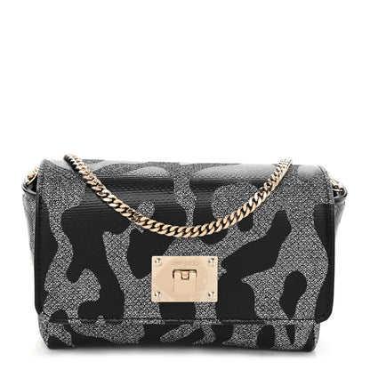 Jimmy Choo Glitter Mini Ruby Chain Crossbody Anthracite 1 of 8