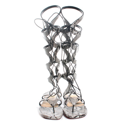 Christian Louboutin Python Girafina Gladiator Sandals 38.5 2 of 6