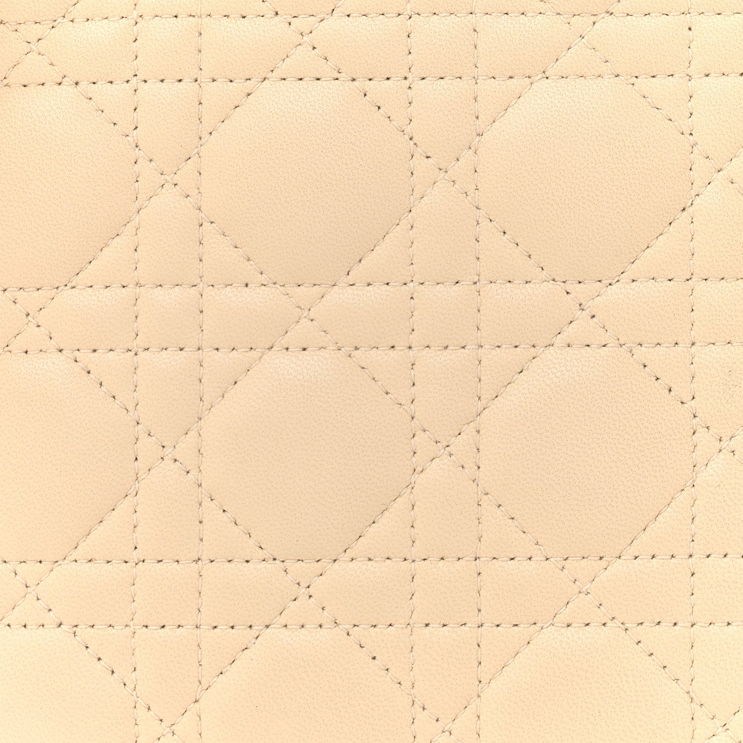 Christian Dior Lambskin Cannage Medium Lady Dior Beige 8 of 16