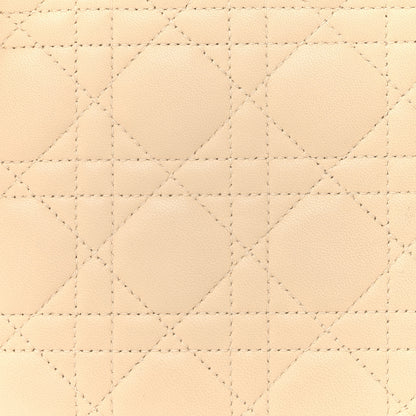 Christian Dior Lambskin Cannage Medium Lady Dior Beige 8 of 16
