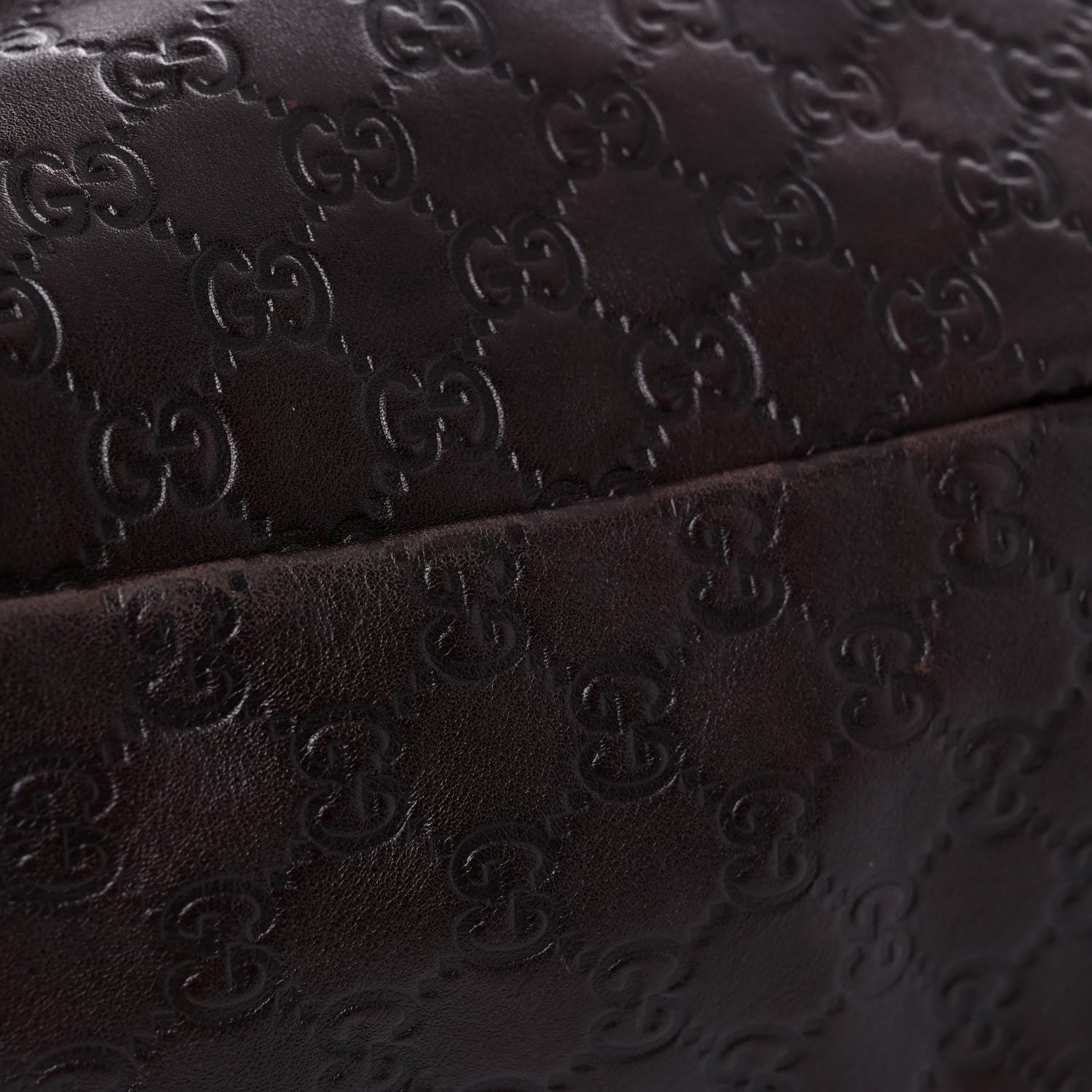 Gucci Guccissima Large Horsebit Chain Hobo Dark Brown 15 of 16