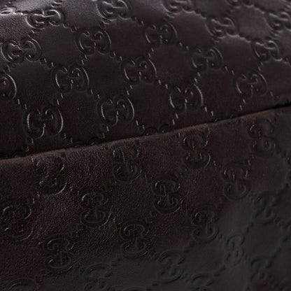 Gucci Guccissima Large Horsebit Chain Hobo Dark Brown 15 of 16