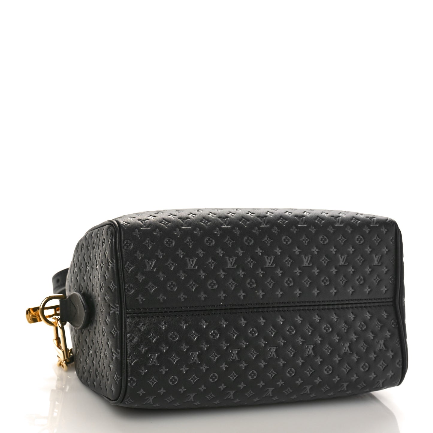 Calfskin Nanogram Embossed Speedy 20 Black