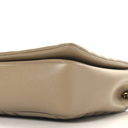 Burberry Lambskin Quilted Medium Lola Bag Oat Beige 9 of 10