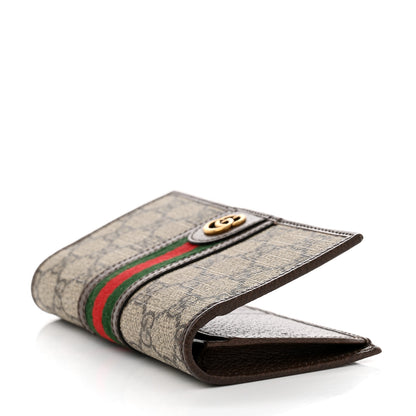 Gucci GG Supreme Monogram Web Mens Ophidia Long Wallet Beige New Acero 5 of 8