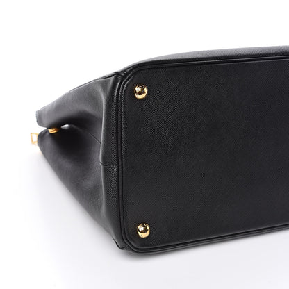 Prada Saffiano Medium Galleria Double Zip Tote Black 7 of 9