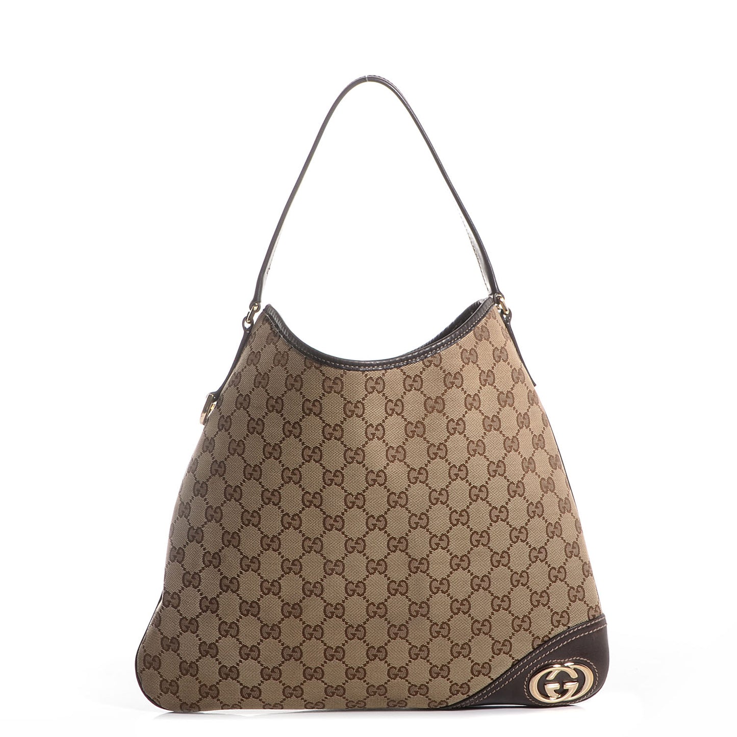 Monogram GG New Britt Medium Hobo Brown
