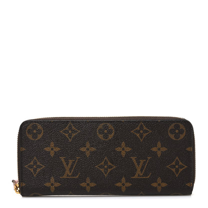 Louis Vuitton Monogram Clemence Wallet Rose Ballerine 1 of 7