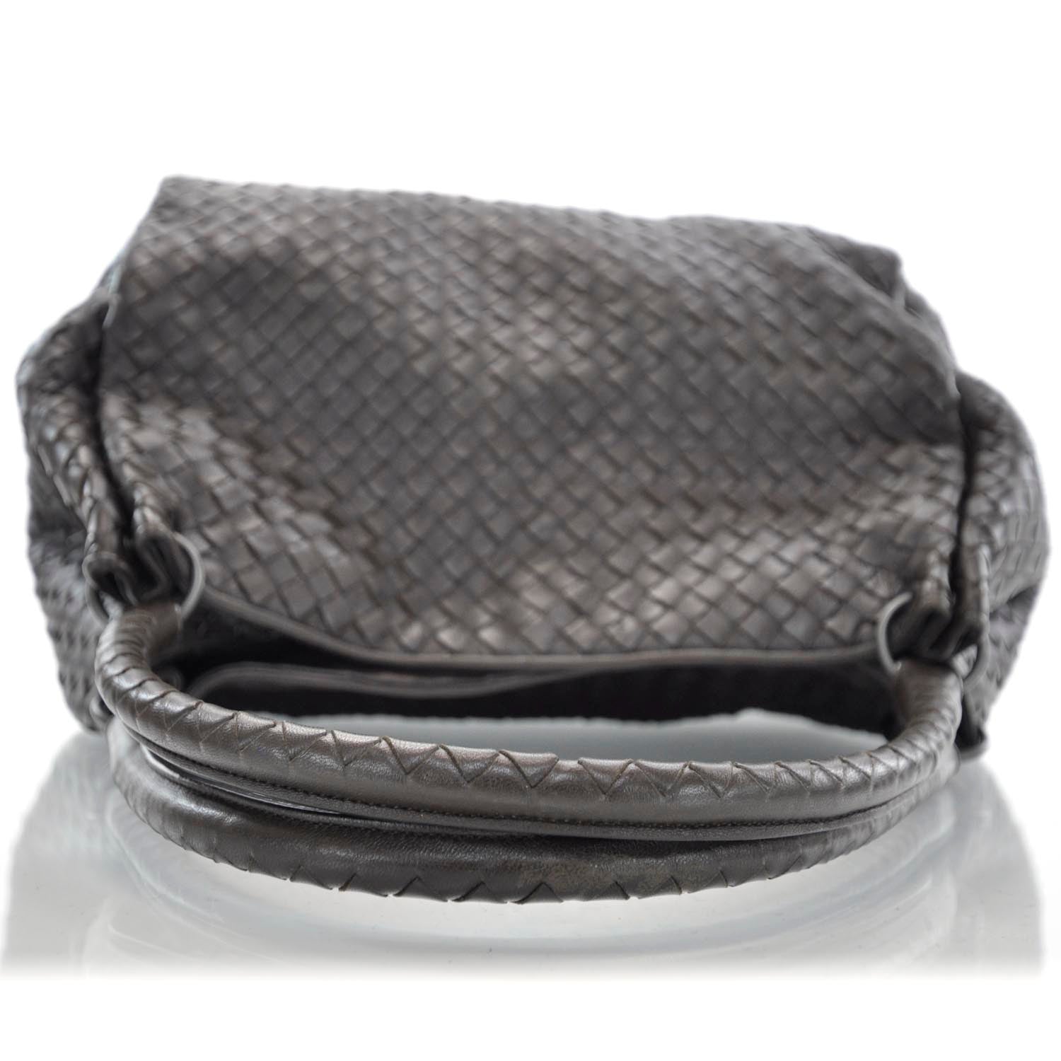 Bottega Veneta Nappa Intrecciato Parachute Bag Ebano 5 of 10