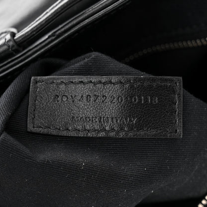 Saint Laurent Calfskin Y Quilted Monogram Small Loulou Backpack Black 7 of 13