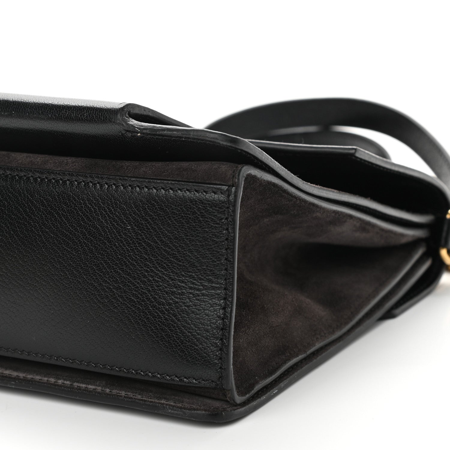 Givenchy Calfskin Suede Medium GV3 Flap Black 9 of 13
