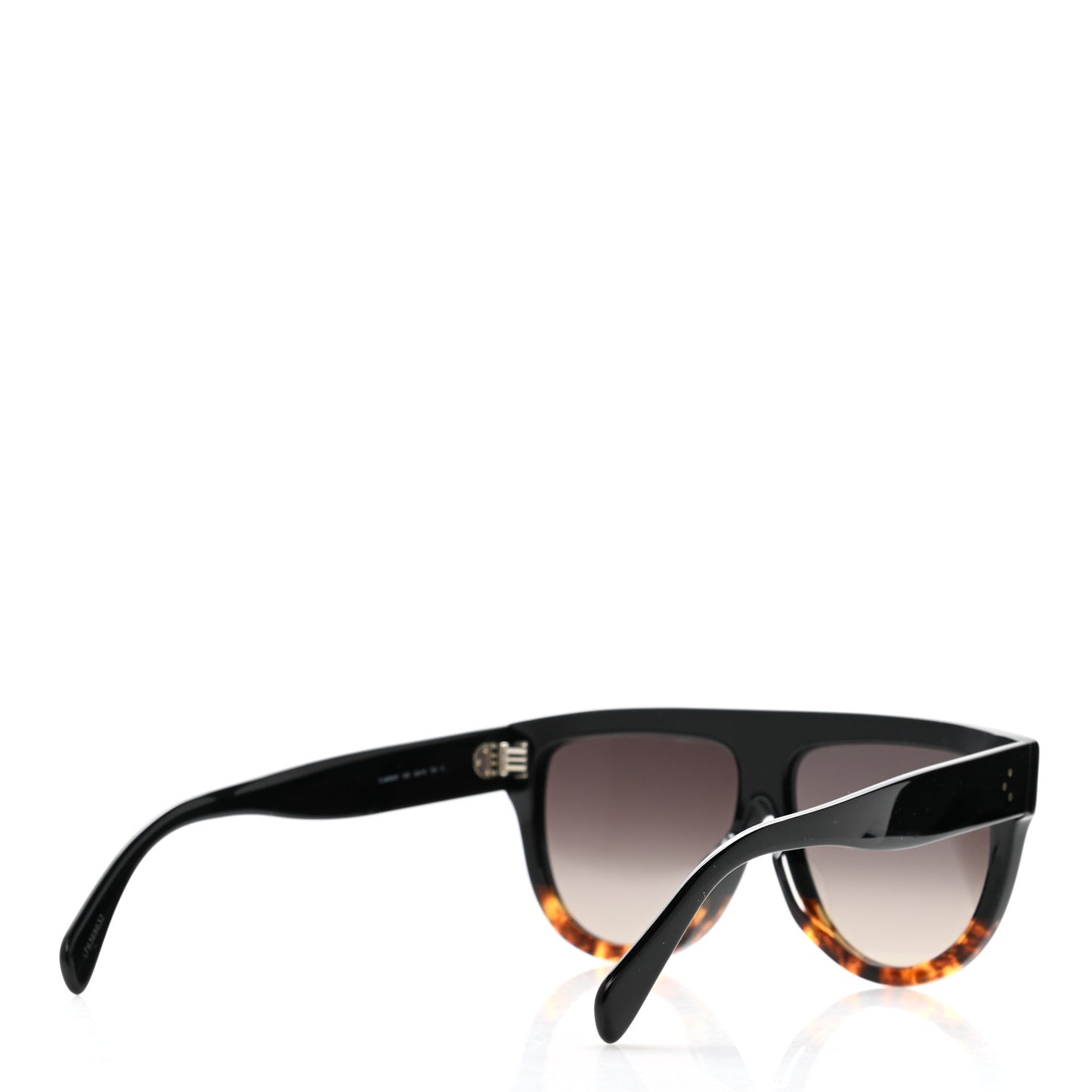Acetate Aviator Sunglasses CL 40001F Black Havana
