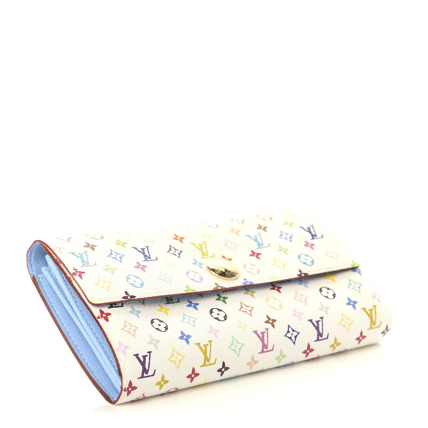 Monogram Multicolor Sarah Wallet White Anie
