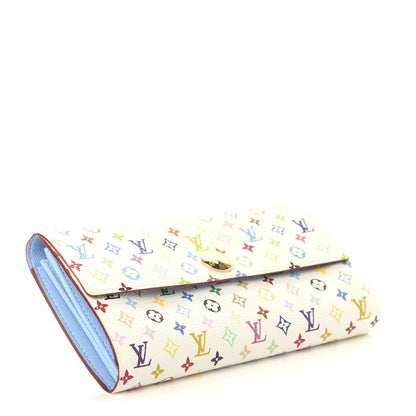 Louis Vuitton Monogram Multicolor Sarah Wallet White Anie 3 of 5