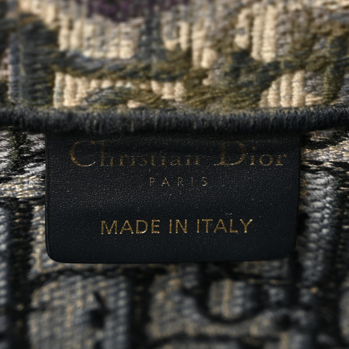 Christian Dior Oblique Medium Book Tote Blue Multicolor 6 of 13