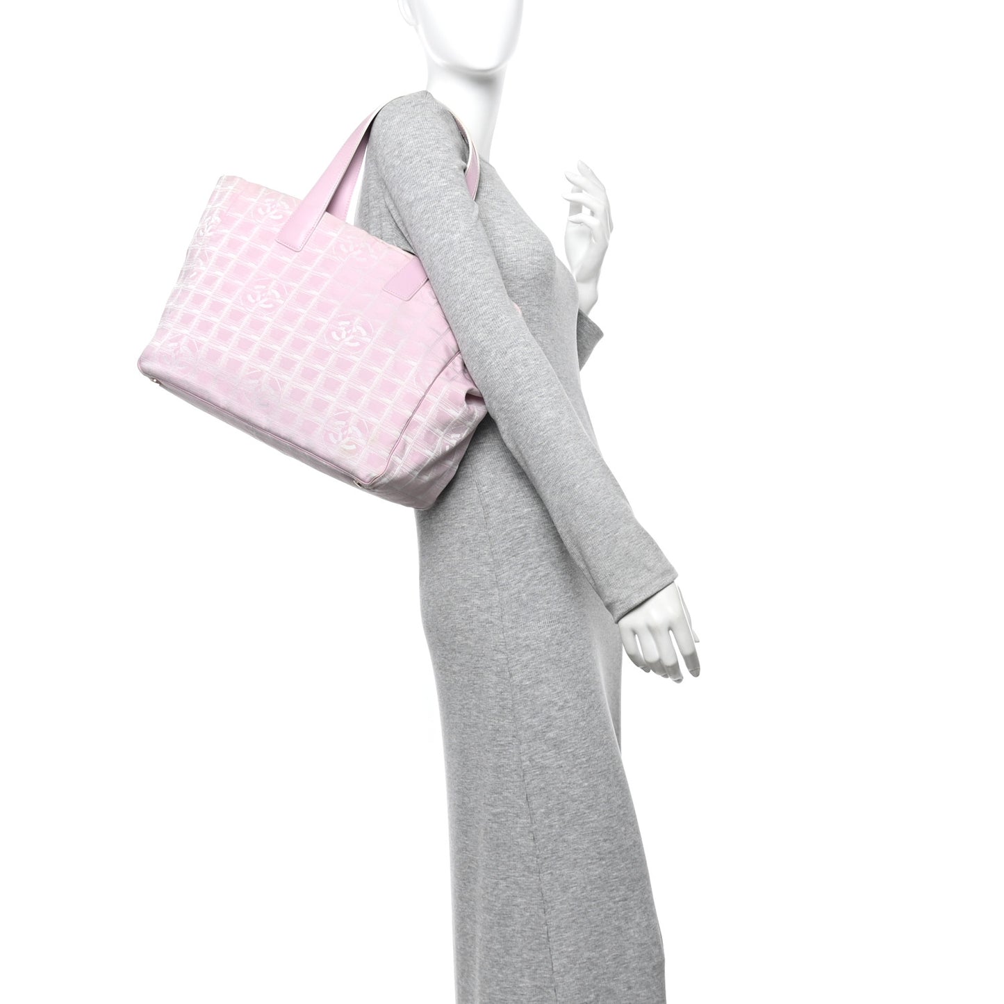 Nylon Travel Large Tote Pink