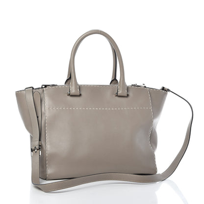 Prada City Calf Small Hand Stitched Galleria Double Zip Tote Calce 3 of 9