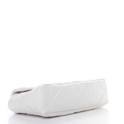 Chanel Lambskin Quilted Large 19 Flap White 4 of 10