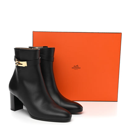 Hermes Calfskin Saint Germain Ankle Boots 39 Black 12 of 12