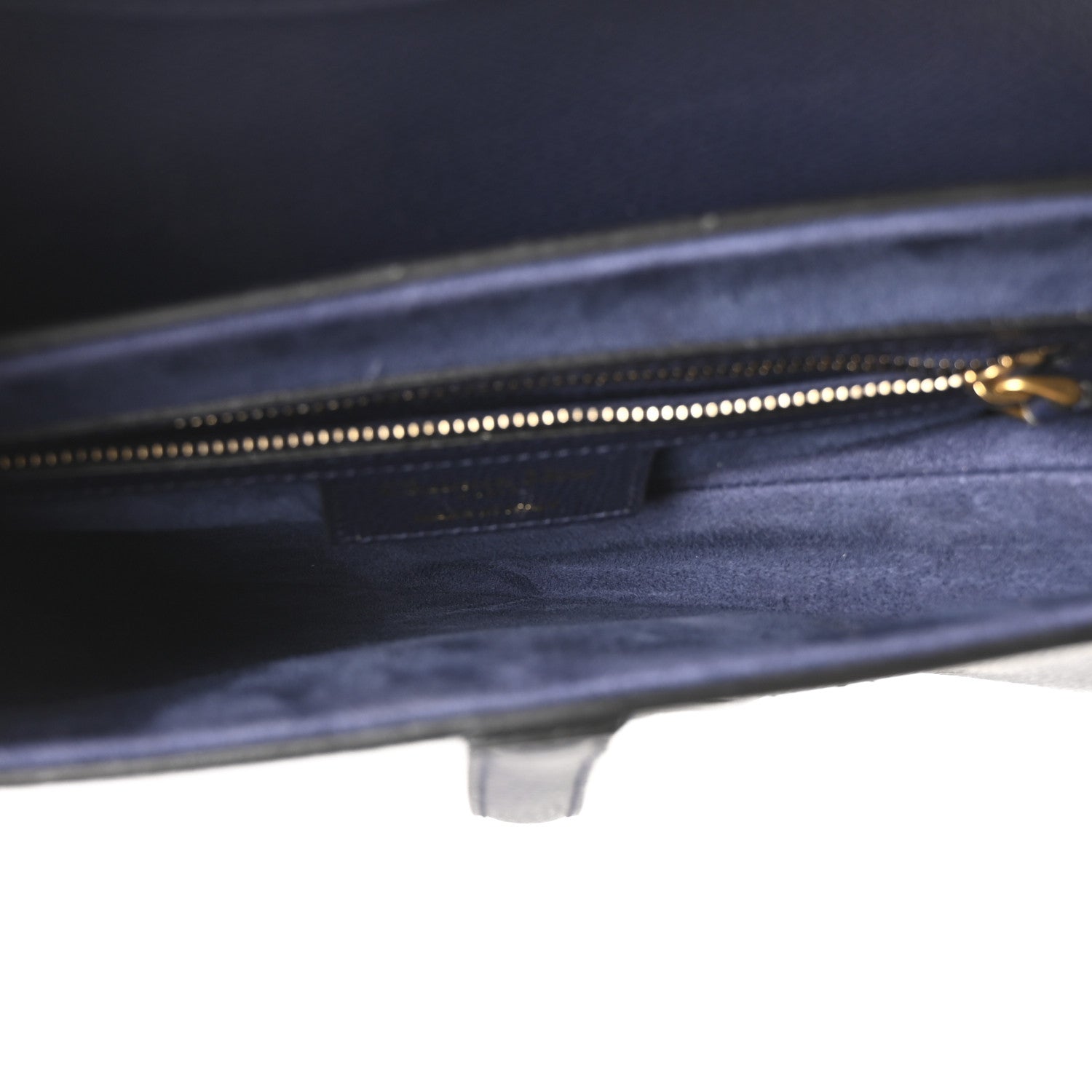 Christian Dior Grained Calfskin Saddle Bag Navy 5 of 10