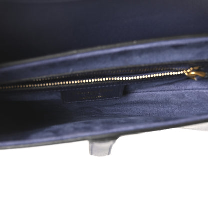 Christian Dior Grained Calfskin Saddle Bag Navy 5 of 10