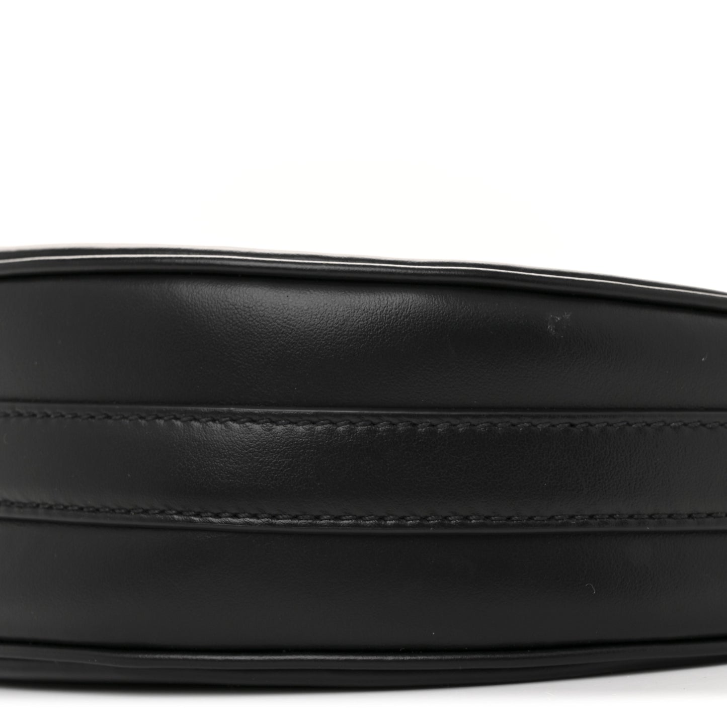 Soft Calfskin Arque Shoulder Bag Black