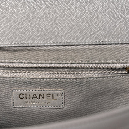 Chanel Caviar Quilted Large Business Affinity Flap Grey 13 of 23