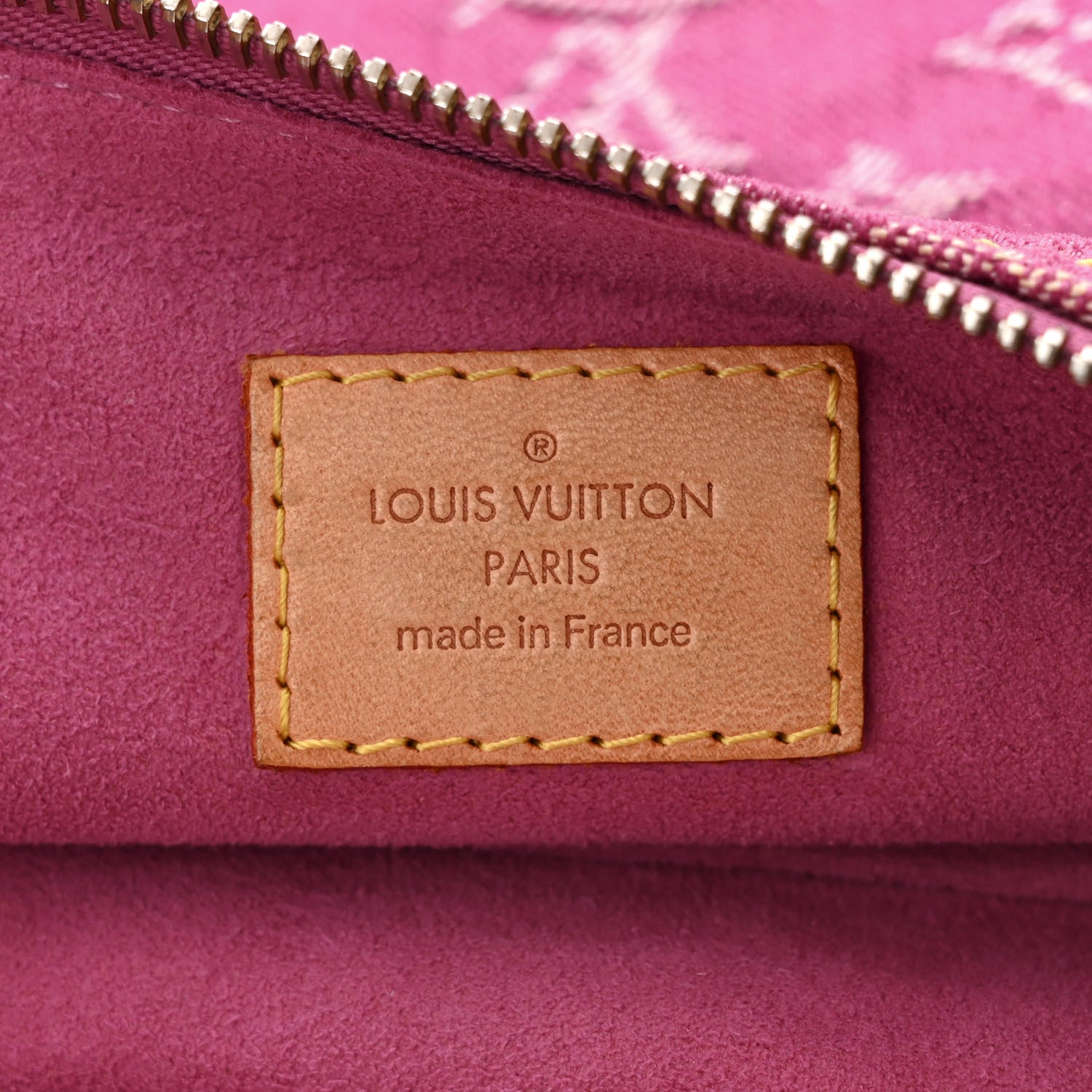 Louis Vuitton Denim Baggy PM Fuchsia 6 of 9