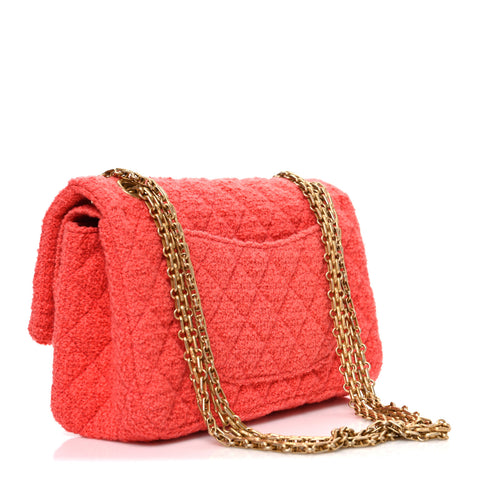Wool Tweed Quilted 2.55 Reissue 225 Flap Coral
