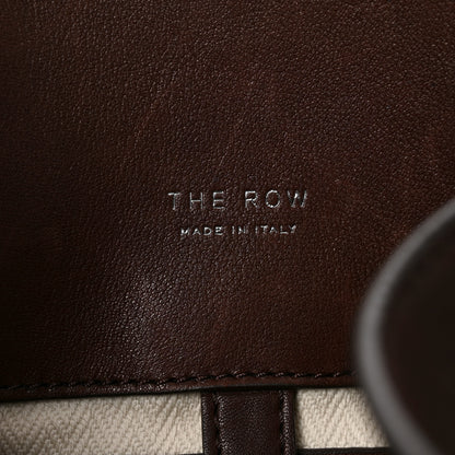 The Row Polished Saddle Calfskin Soft Margaux 12 Dark Brown 6 of 9
