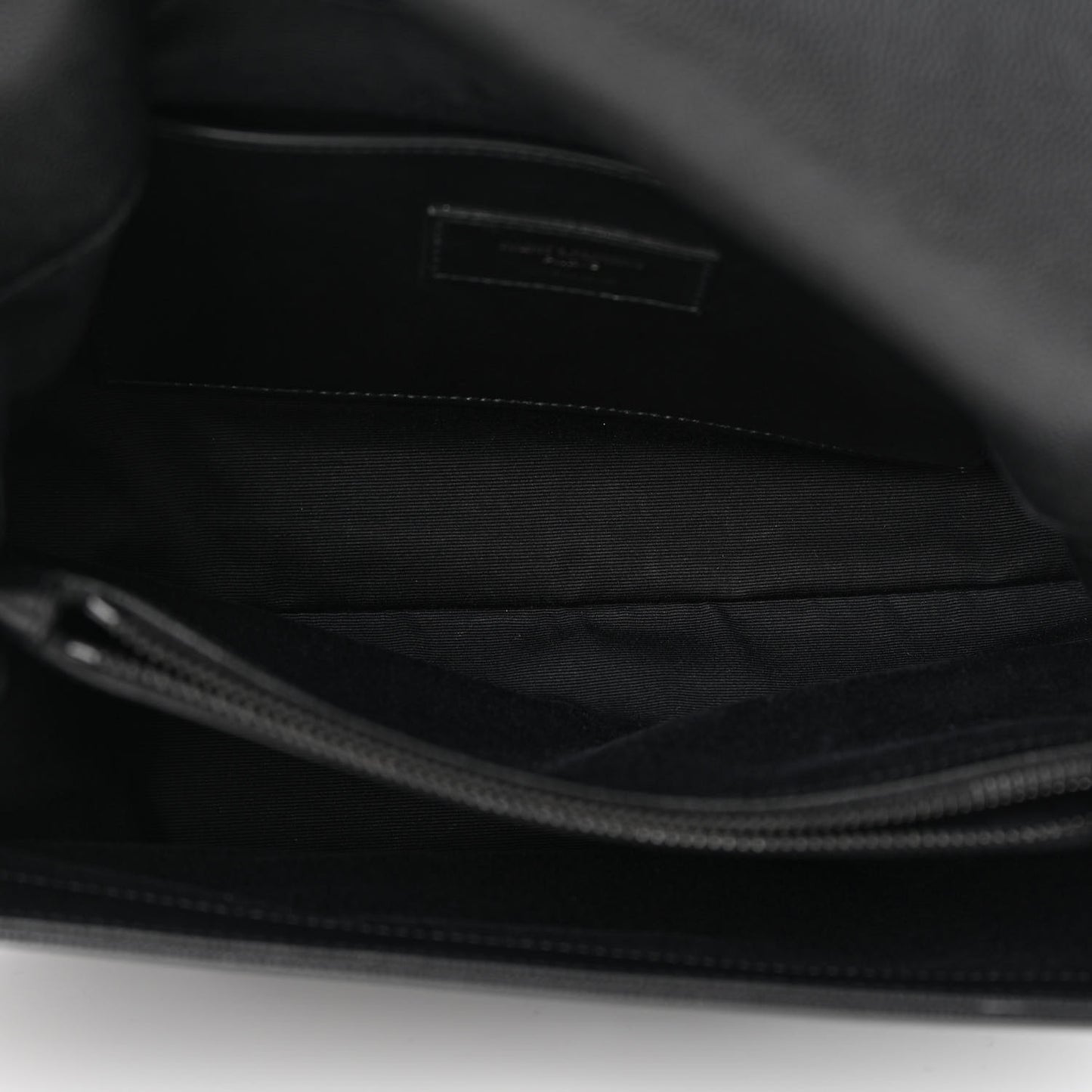Grain De Poudre Medium West Hollywood Monogram Fold-Over Black