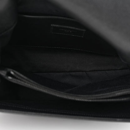 Saint Laurent Grain De Poudre Medium West Hollywood Monogram Fold-Over Black 5 of 12