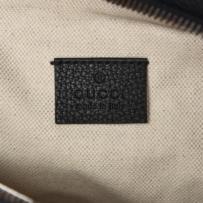 Gucci Grained Calfskin Logo Belt Bag Black 6 of 7