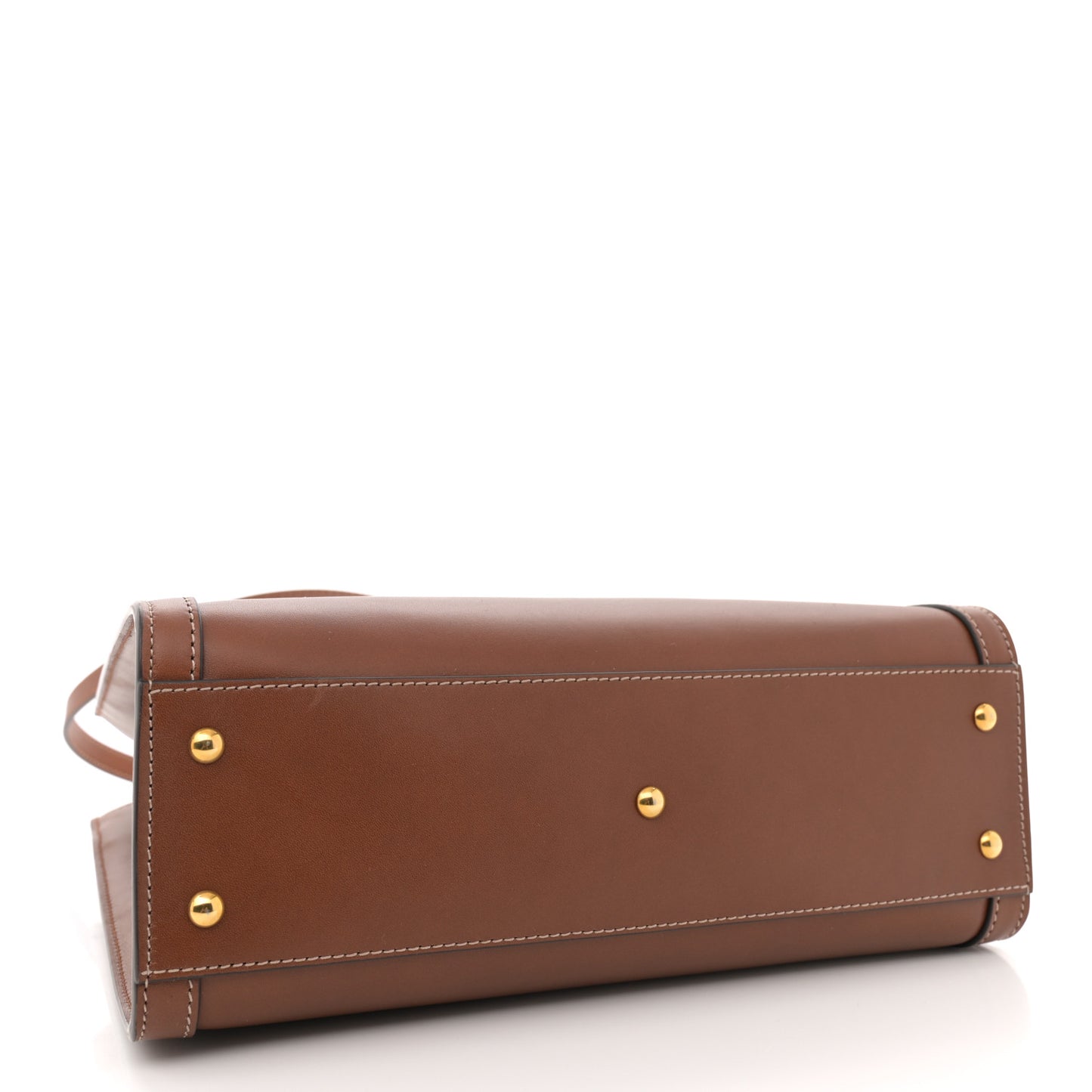 Charisma Calfskin Gucci Embossed Small Diana Tote Bag Peanut Brown