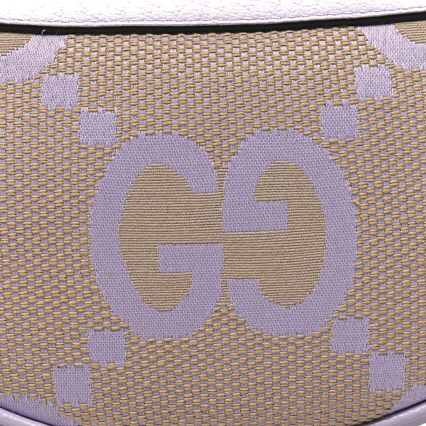 Monogram Jumbo GG Textured Dollar Calfskin Mini Ophidia Half Moon Hobo Beige Lapis