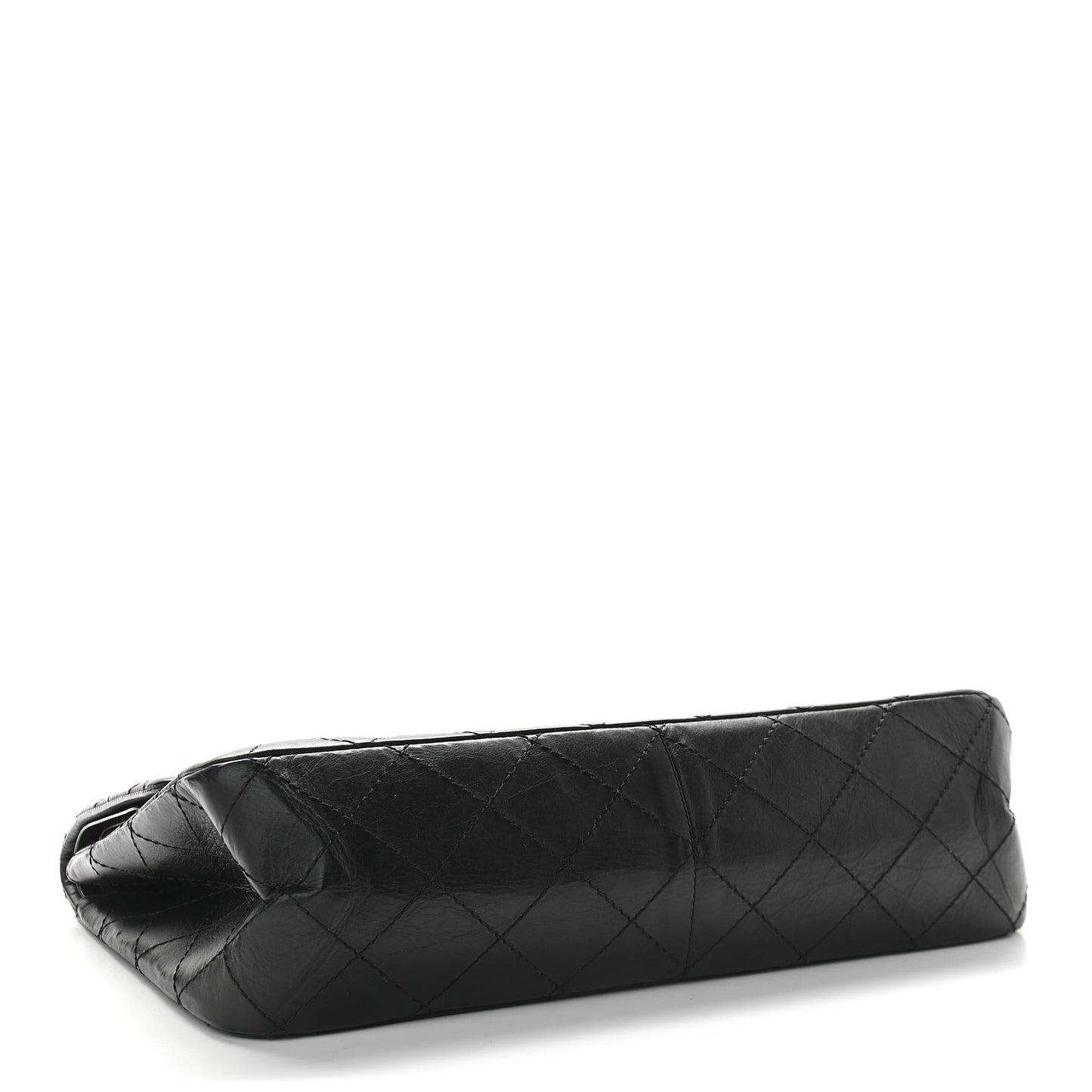 Aged Calfskin Quilted 2.55 Reissue 227 Flap Black