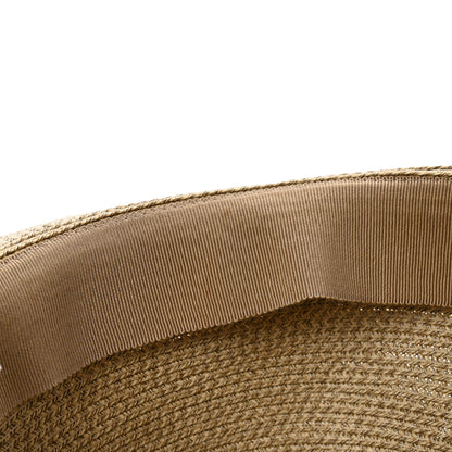 Hermes Straw Grosgrain Hat 58 12 of 12