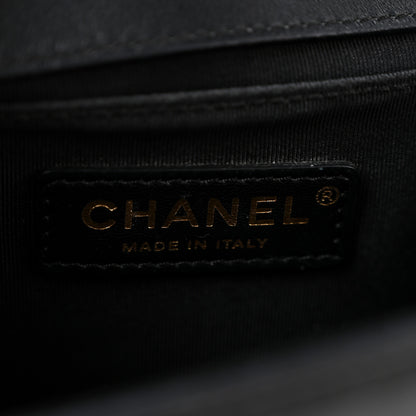 Chanel Lambskin Quilted Medium Boy Flap Black 6 of 15