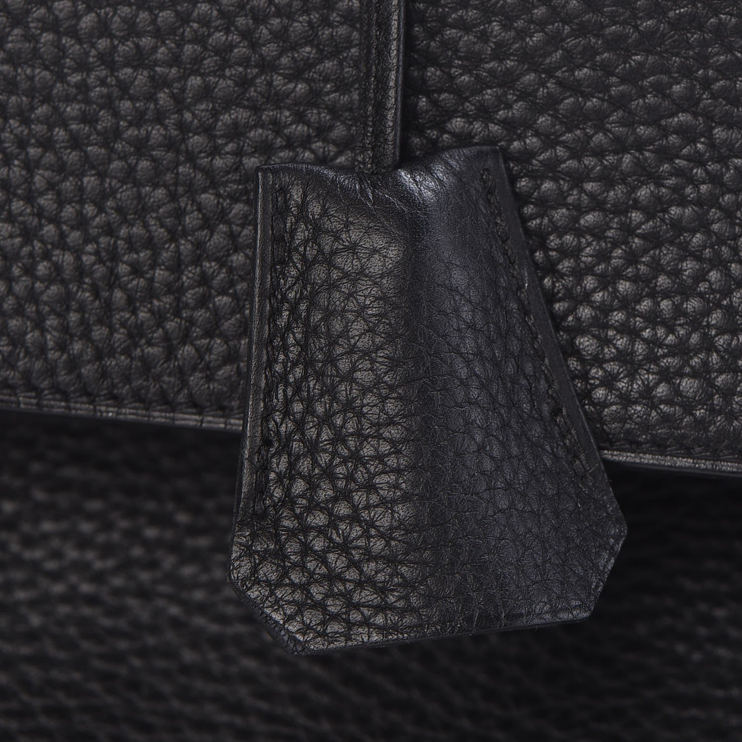 Hermes Taurillon Clemence Shoulder Kelly 40 Black 31 of 33