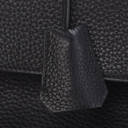 Hermes Taurillon Clemence Shoulder Kelly 40 Black 31 of 33
